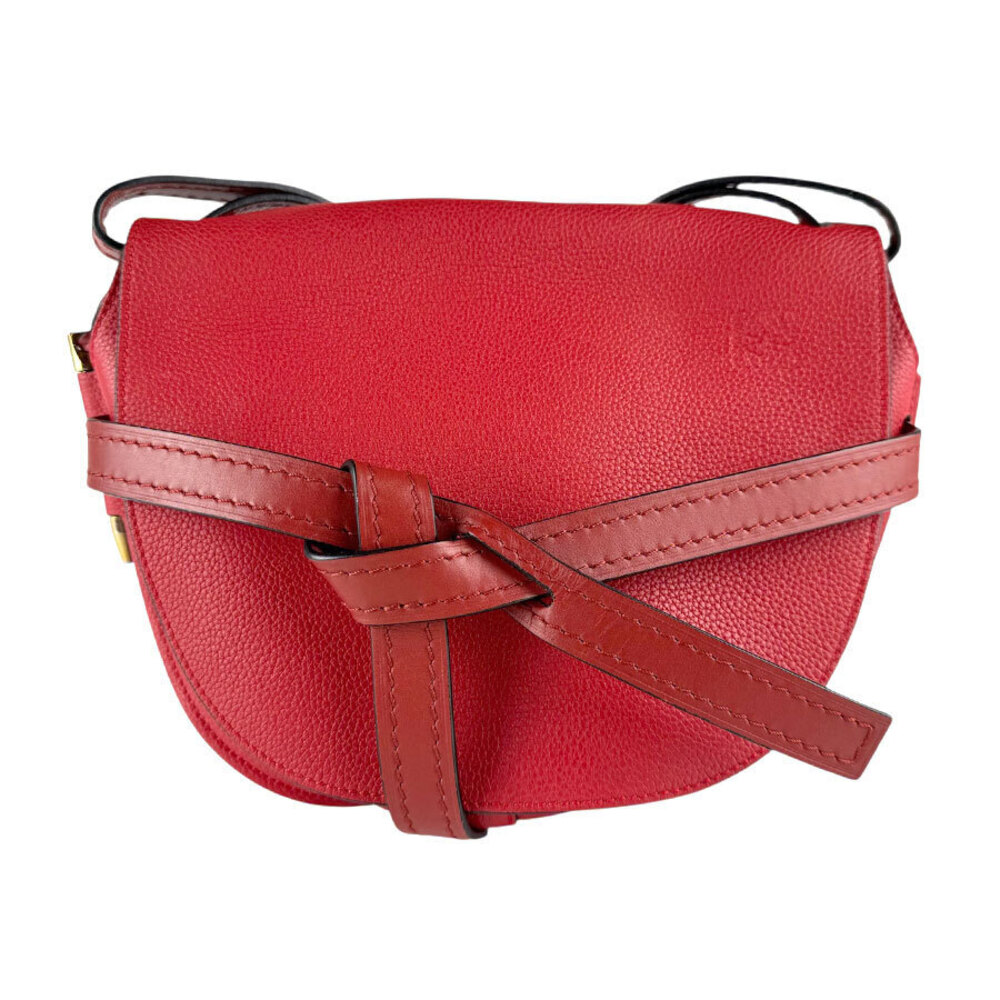 Loewe Gate Leather Shoulder Bag Red
